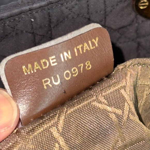 DIOR NYLON Vintage Lady Dior Brown Large - Picture 14 of 16